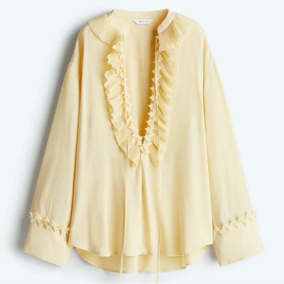H&M Ruffled Tunic Blouse Limited Edition - Picture 12 of 17